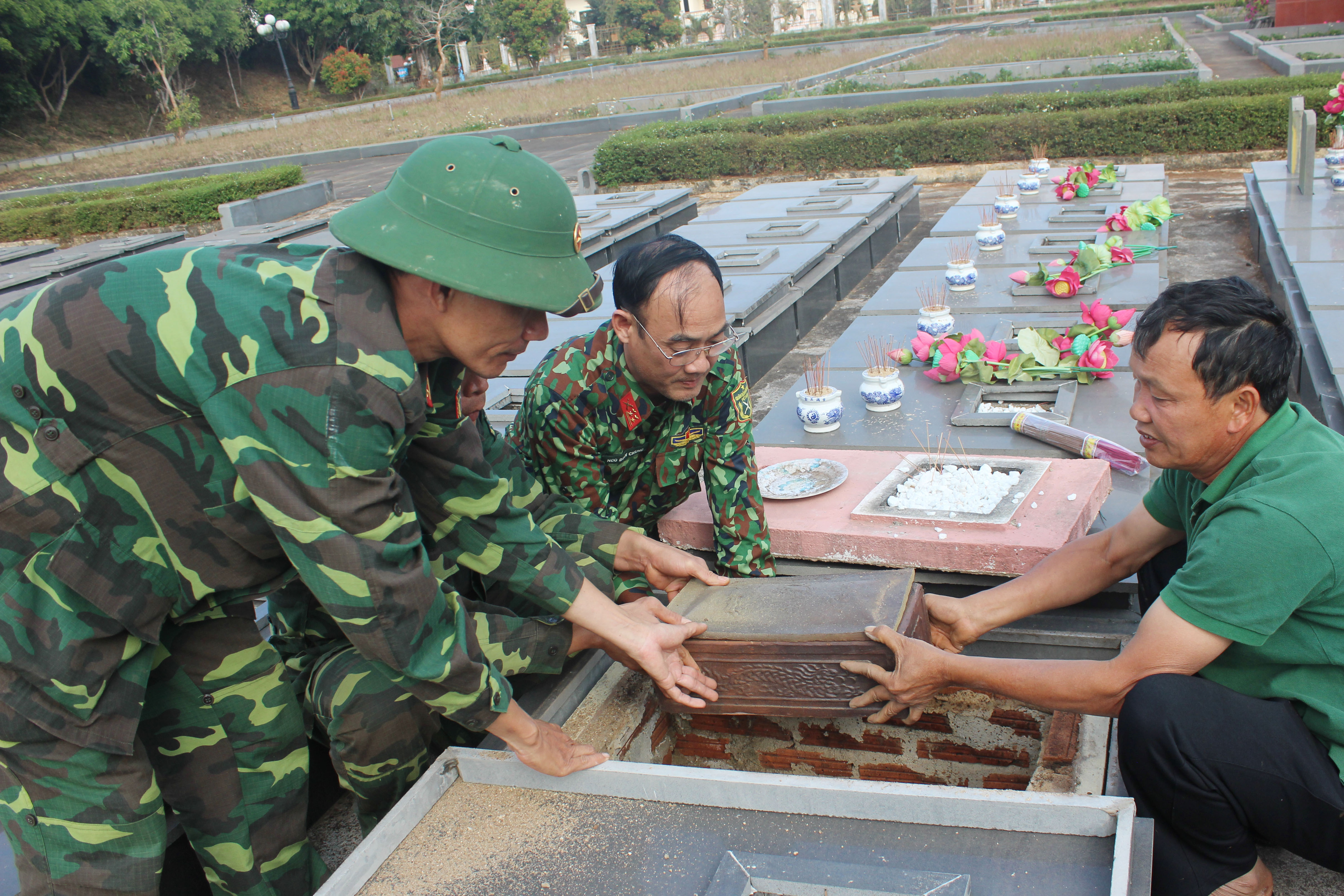 Phát hiện 1 bộ hài cốt liệt sĩ tại Gia Lai